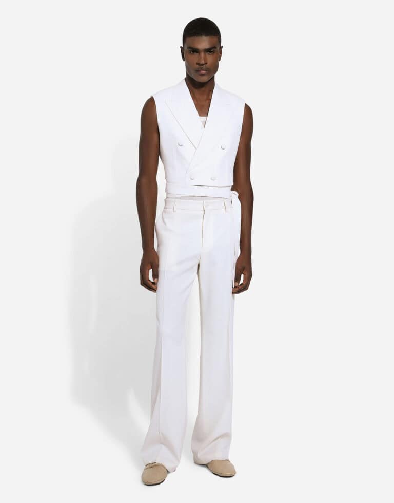 U.S. Grand White Cotton Men's Pants main image 1