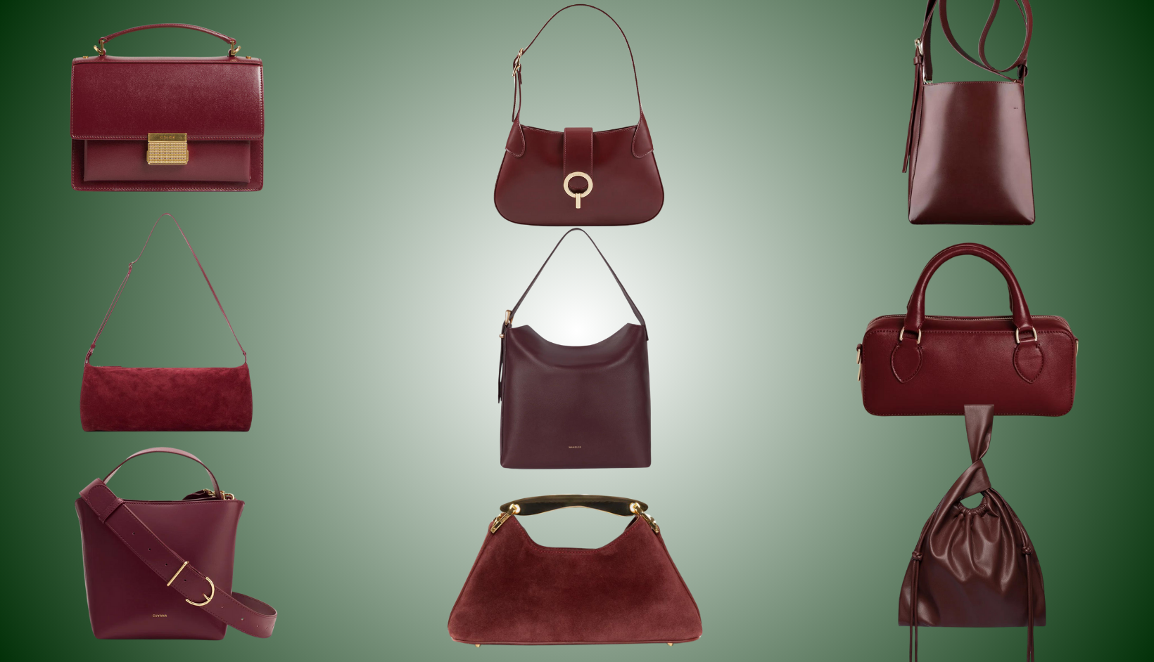 Burgundy Handbags Under $1000